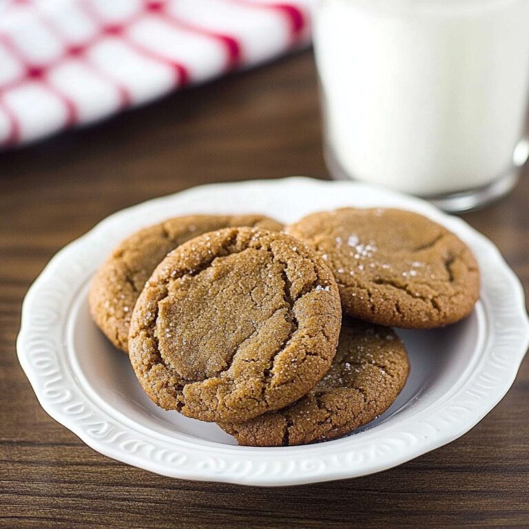 Soft & Chewy Ginger Molasses Cookies Recipe