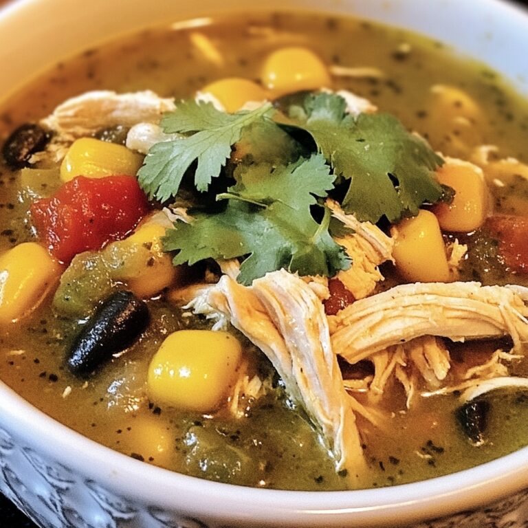 Hearty Crock Pot Green Enchilada Chicken Soup Recipe