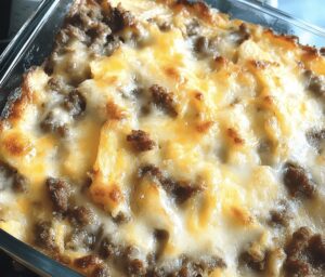 Sausage Hashbrown Breakfast Casserole Recipe
