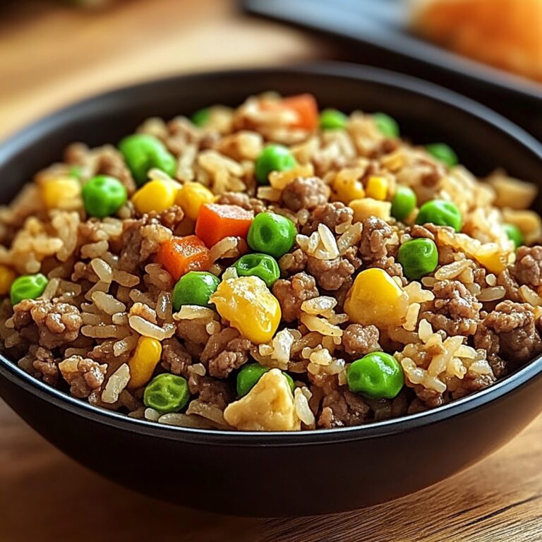 Hearty Ground Beef Fried Rice Recipe