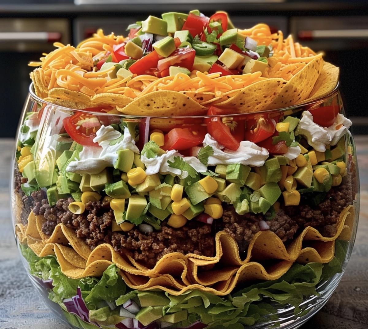 Seven-Layer Taco Salad Recipe