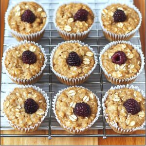 Hearty Breakfast Oatmeal Cupcakes Recipe