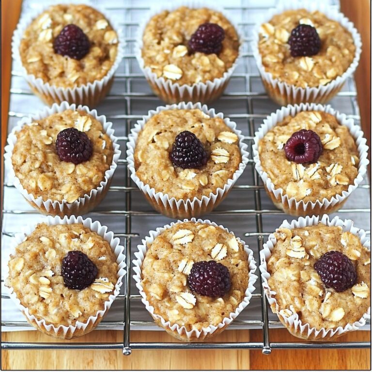 Hearty Breakfast Oatmeal Cupcakes Recipe