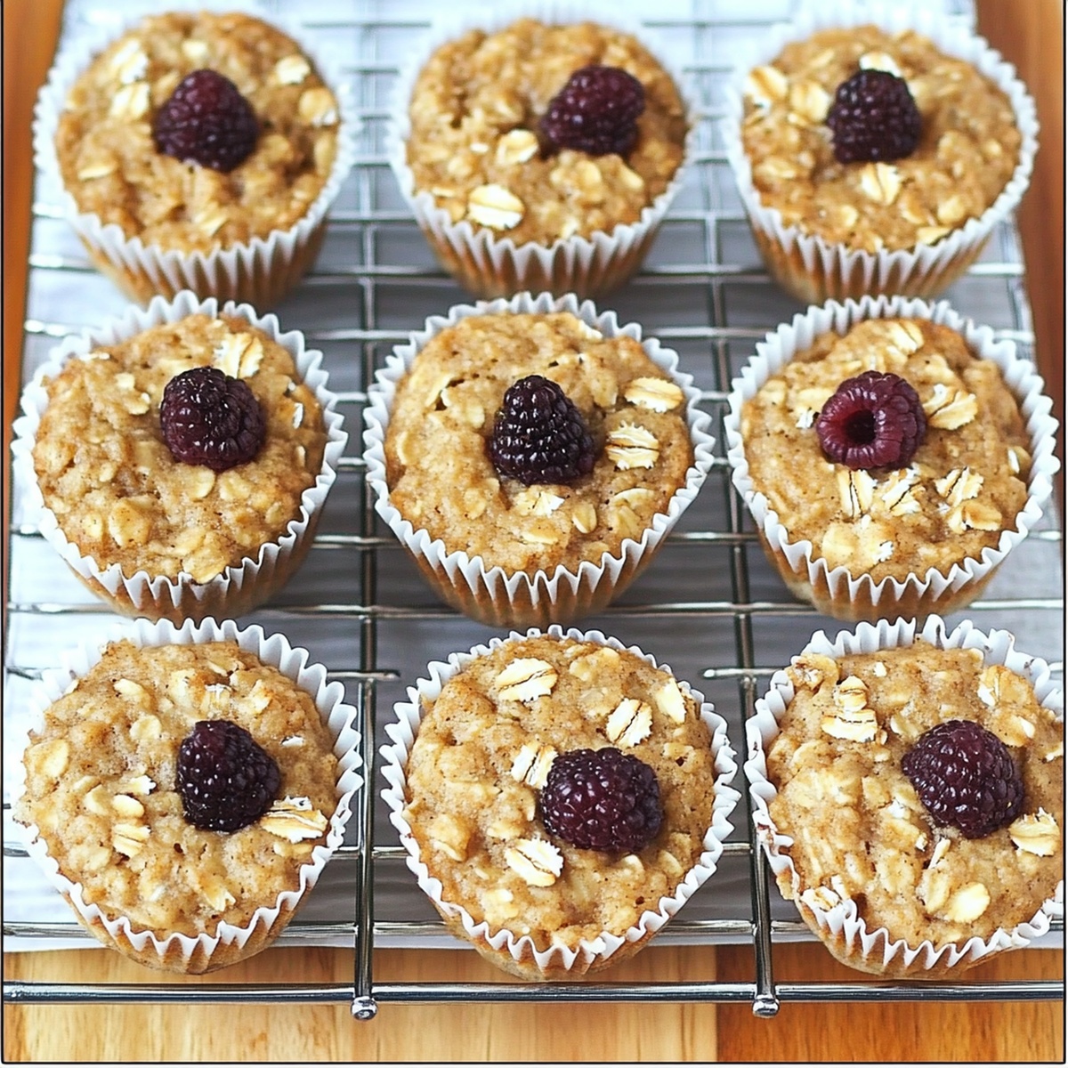 Hearty Breakfast Oatmeal Cupcakes Recipe