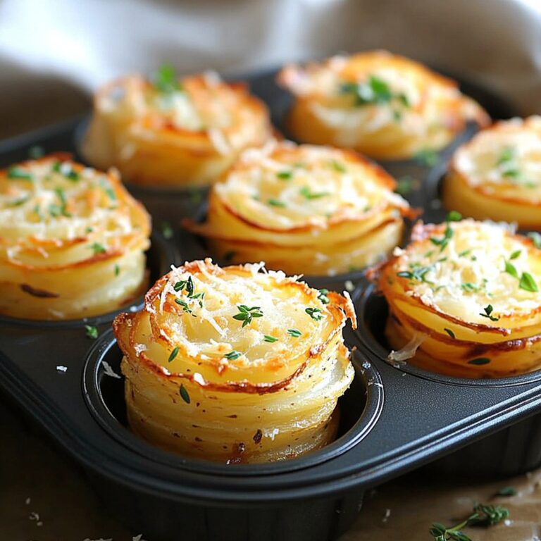 Crispy Parmesan Potato Stacks Recipe