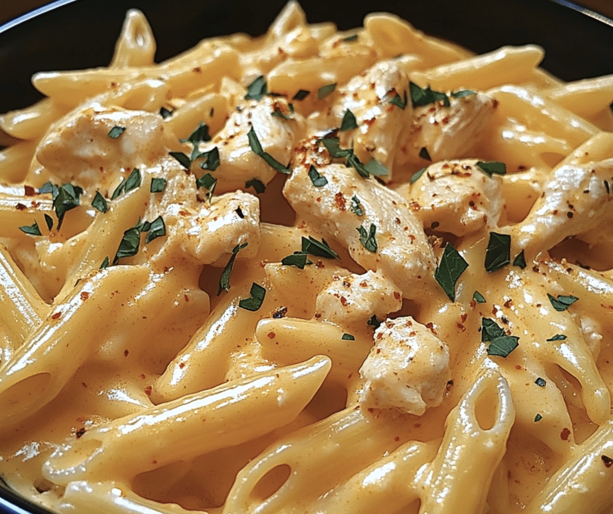 Buffalo Chicken Alfredo Penne Recipe