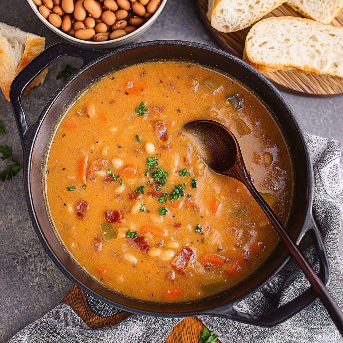 Bean With Bacon Soup Recipe