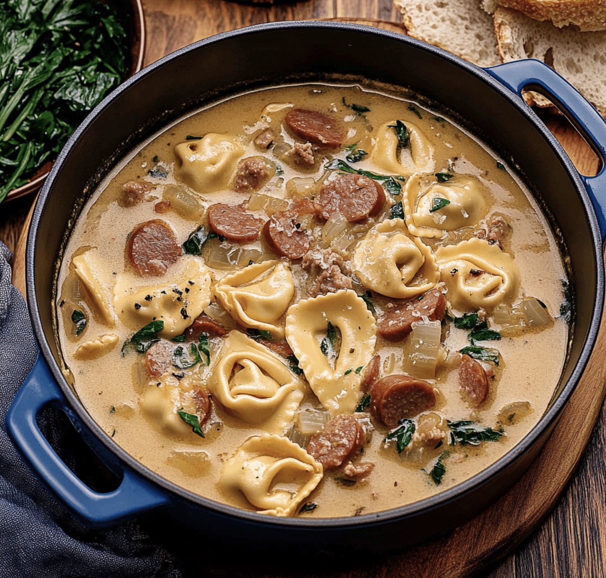Hearty Kielbasa Tortellini Soup Recipe