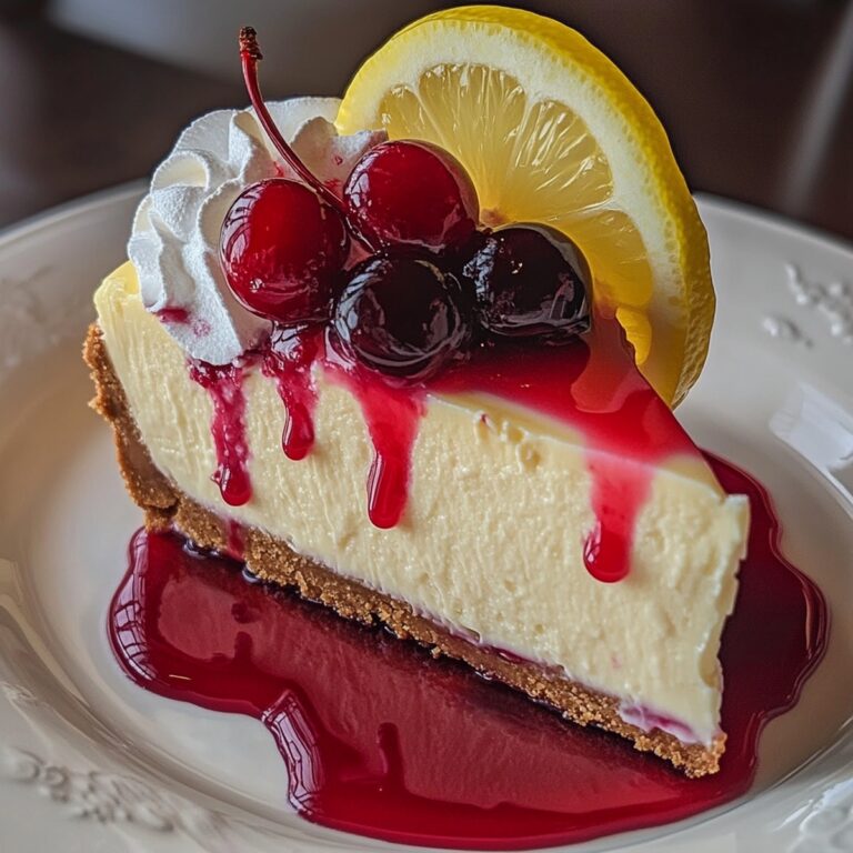 Cherry Lemon Cheesecake Recipe