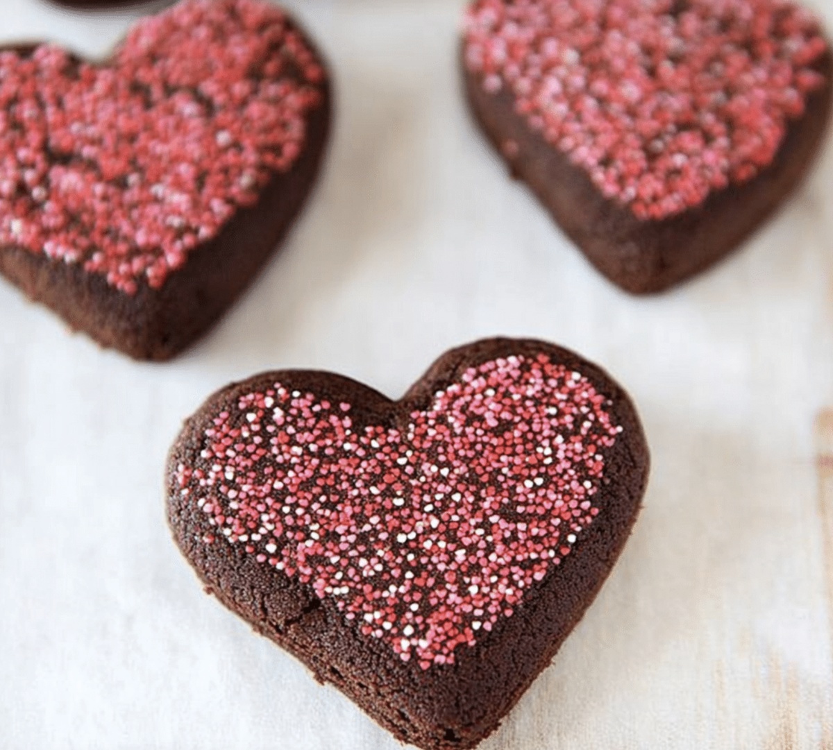 Dreamy Chocolate Shortbread Heart Cookies Recipe