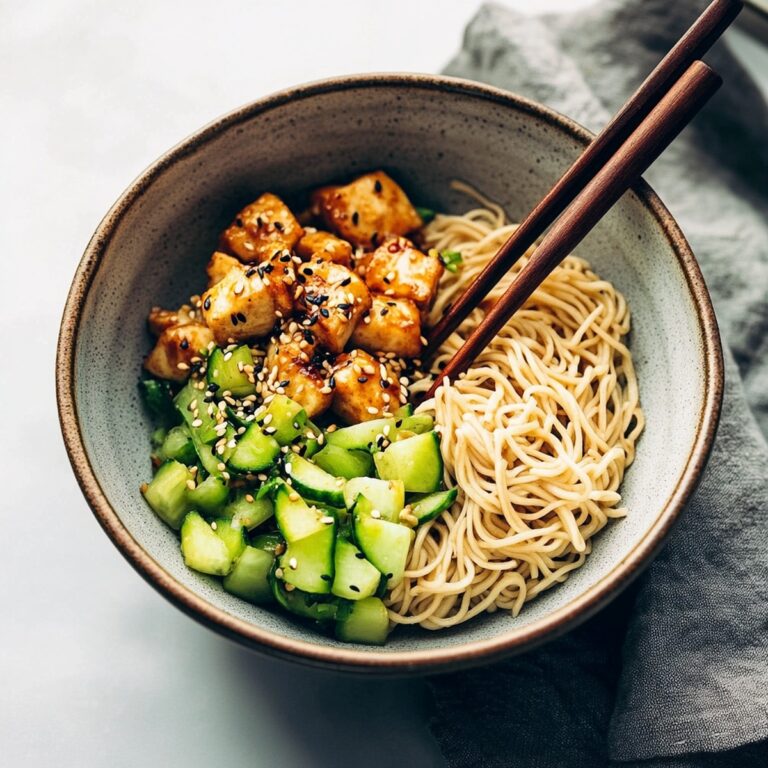 Tangy Sesame Noodle Bowls Recipe