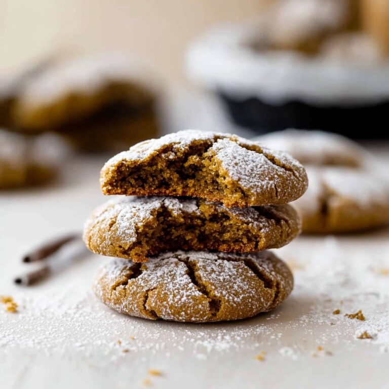 Gingerbread Crinkle Cookies Recipe