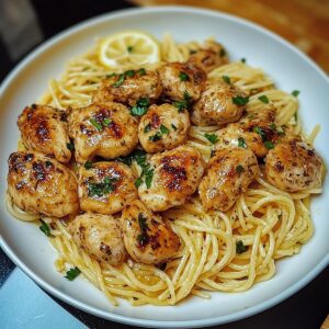 Garlic Butter Chicken With Lemon Parmesan Pasta Recipe