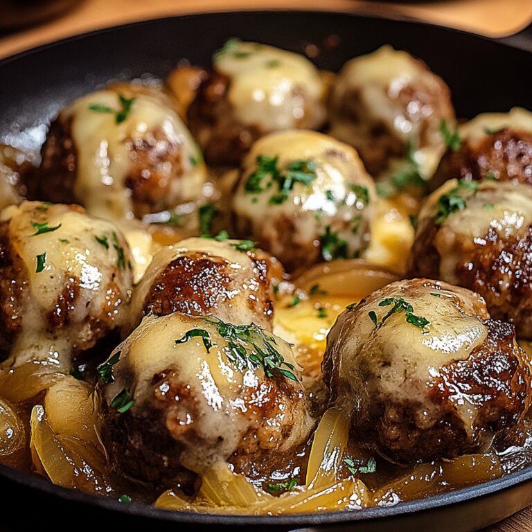Hearty French Onion Meatballs Recipe