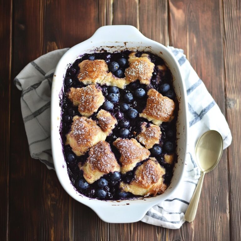 Blueberry Croissant French Toast Bake Recipe