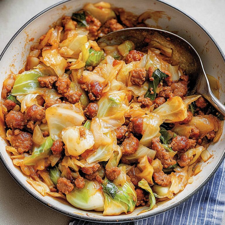 Crispy Fried Cabbage Recipe With Sausage