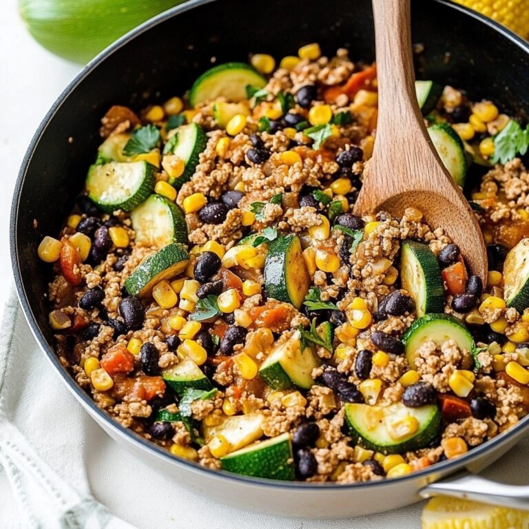 Hearty Ground Turkey Skillet With Zucchini, Corn, Black Beans, And Tomato Recipe