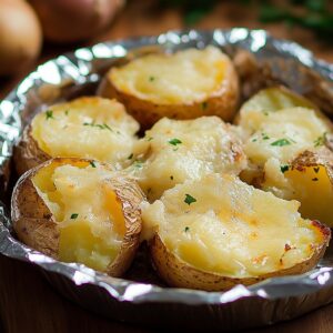Crispy Parmesan Baked Potatoes Recipe