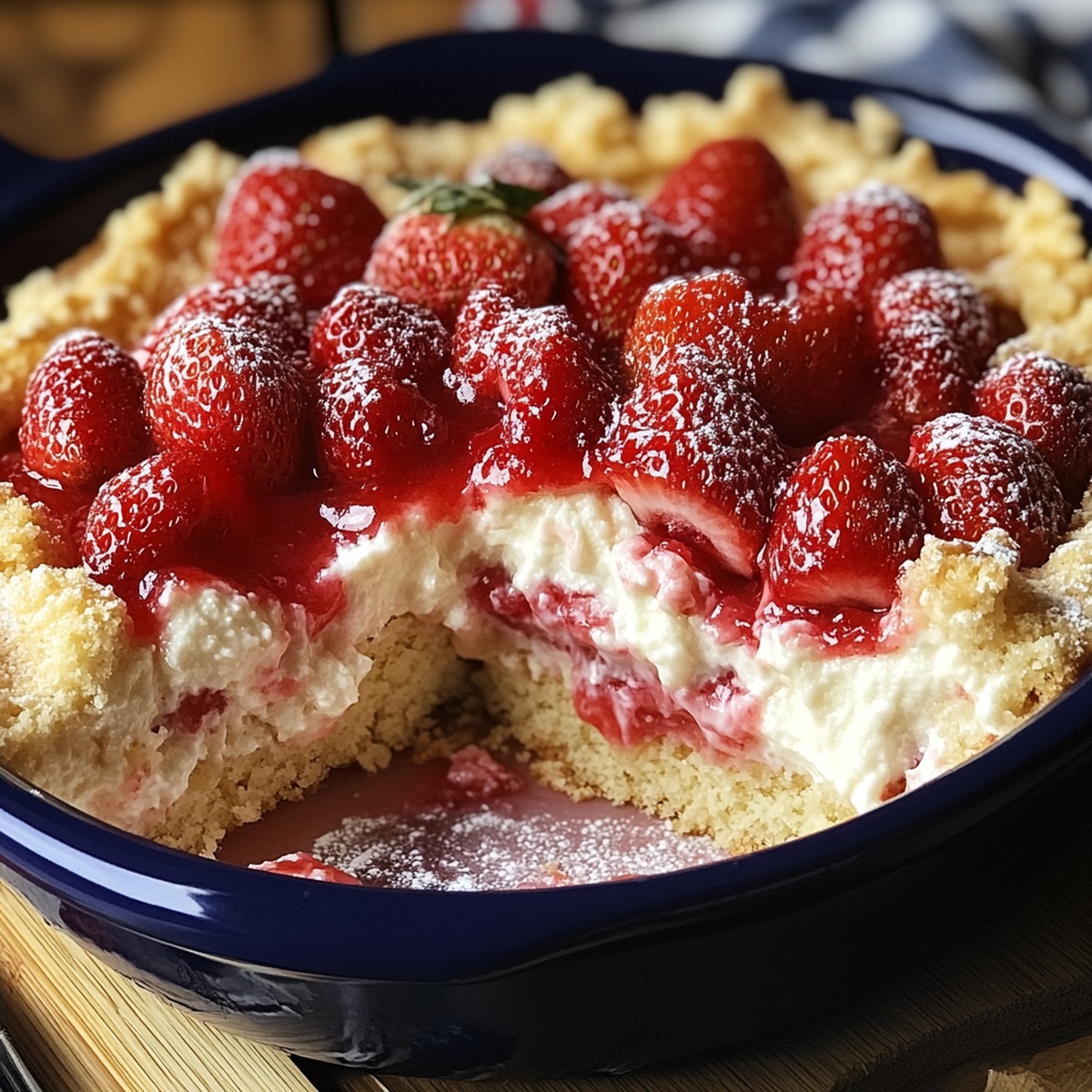 Strawberry Cheesecake Dump Cake Recipe