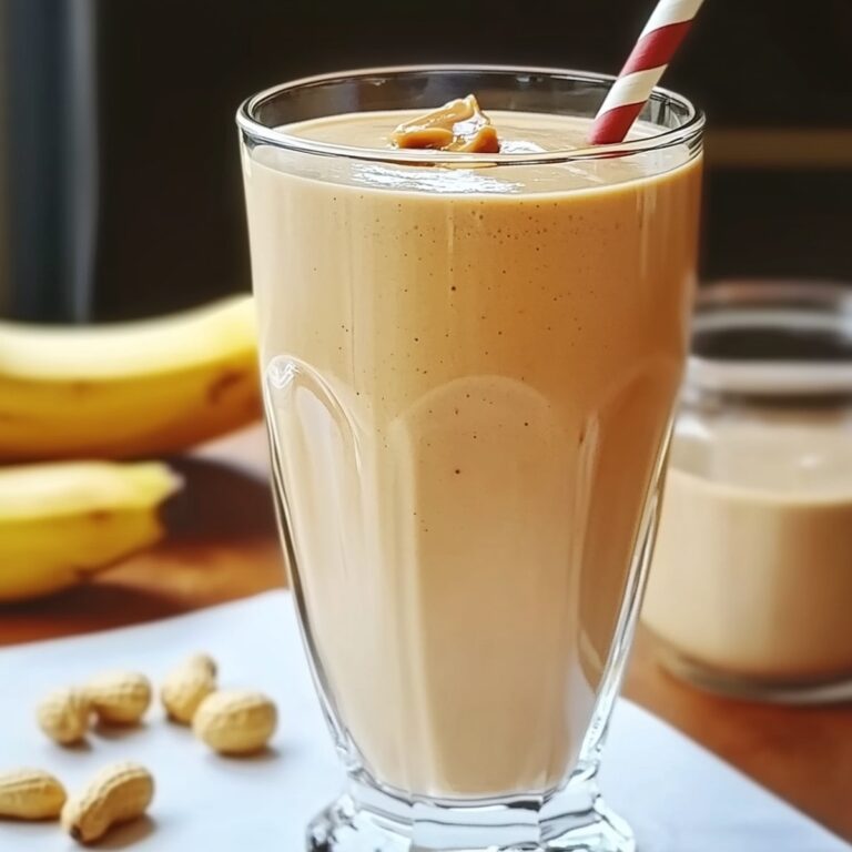 Creamy Peanut Butter Banana Smoothie Recipe