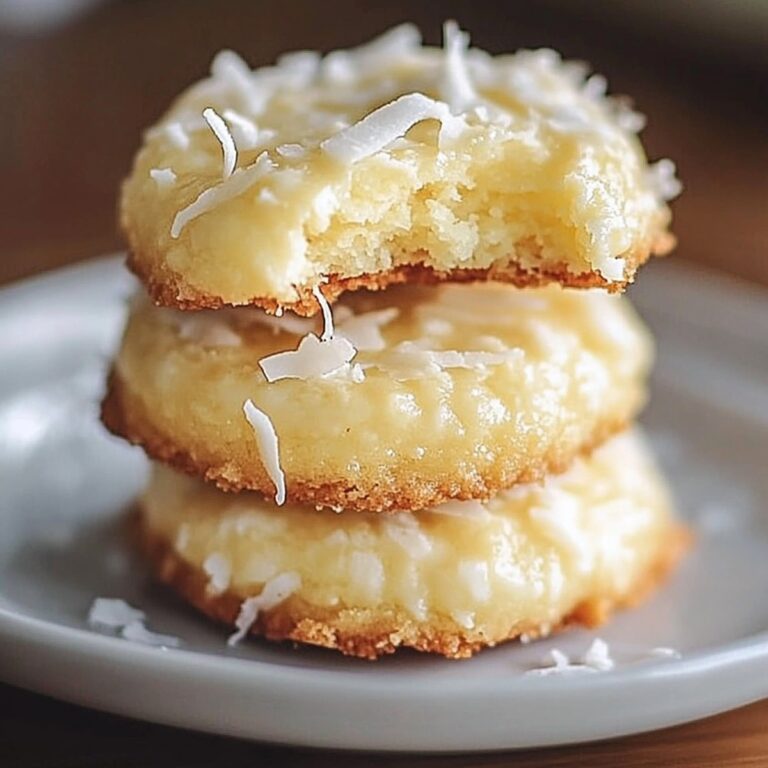 Lemon Coconut Cheesecake Cookies Recipe
