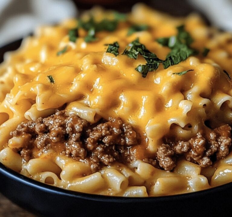 Cheesy Sloppy Cheeseburger Pasta Recipe