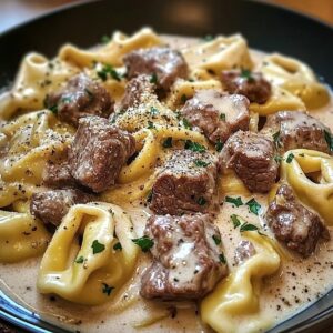 Beef & Parmesan Tortellini In Creamy Sauce Recipe