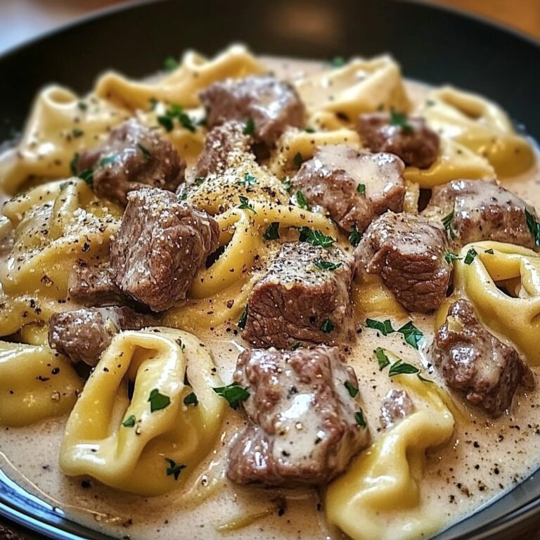 Beef & Parmesan Tortellini In Creamy Sauce Recipe