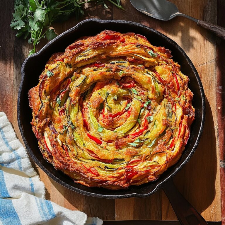 Wholesome Breakfast Veggie Crinkle Cake Recipe