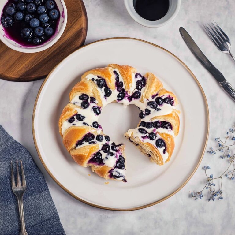 Blueberry Pastry Rings With Vanilla Cream Recipe