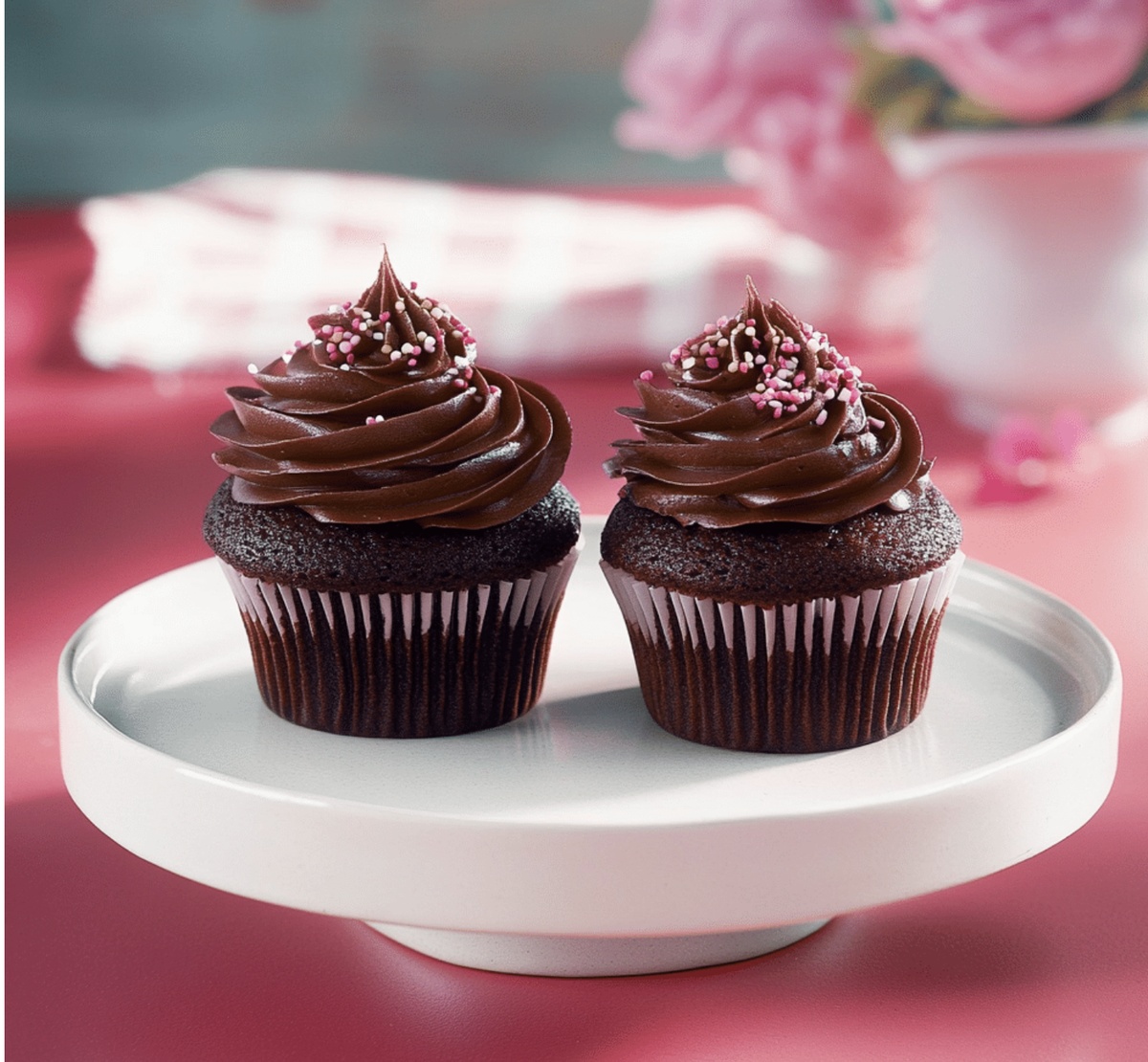 Romantic Chocolate Cupcakes For Two Recipe
