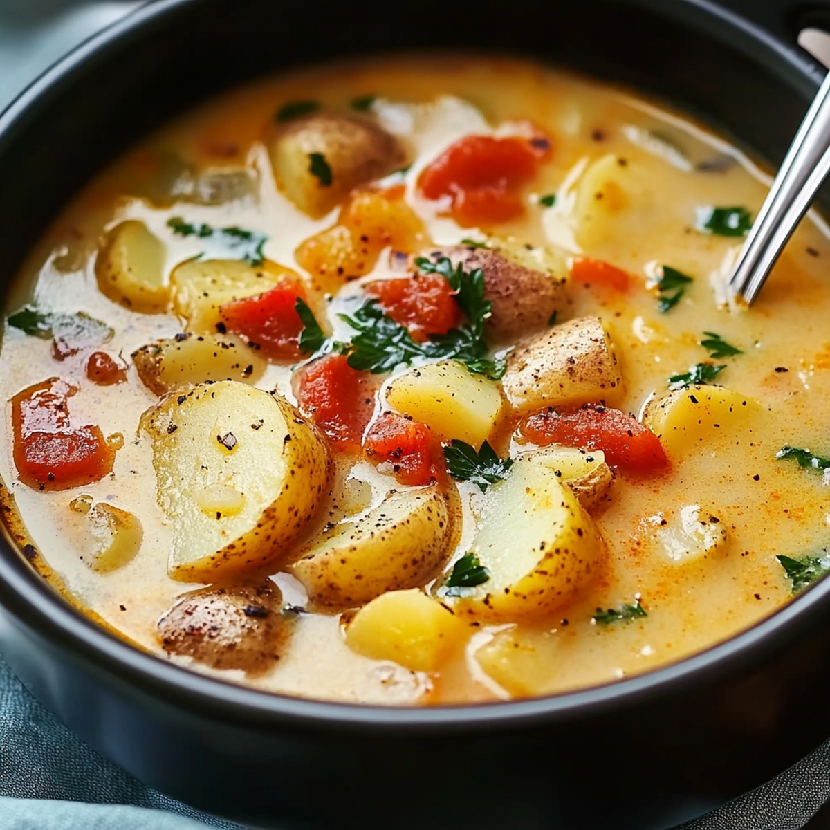 Hearty Slow Cooker Cajun Potato Soup Recipe