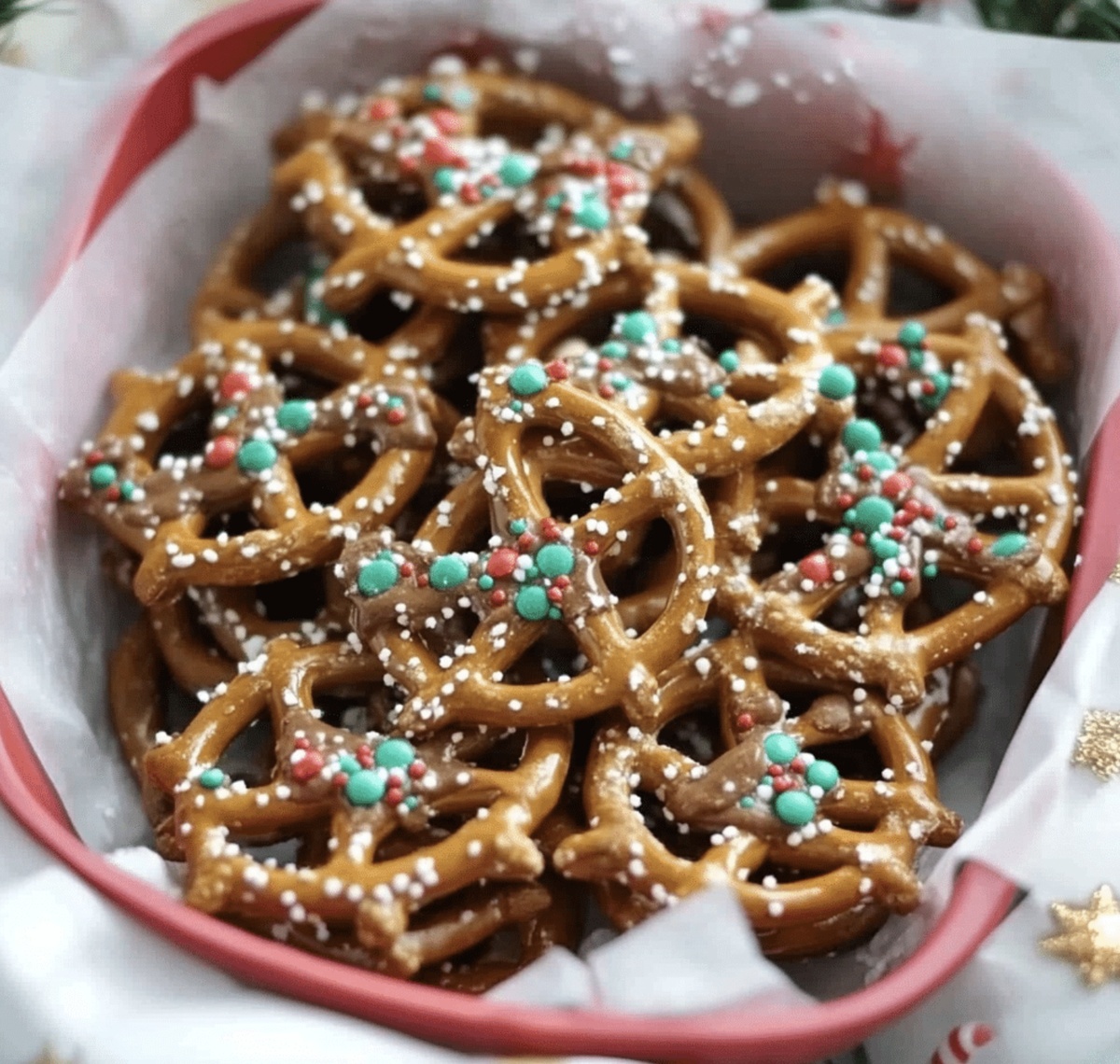 Merry Christmas Rolo Pretzels Recipe