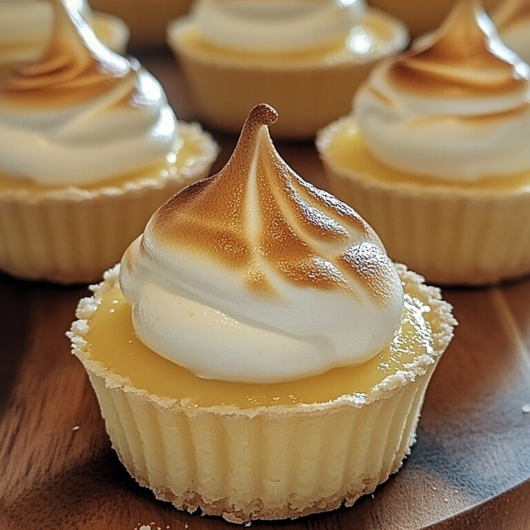 Tangy Mini Lemon Meringue Cheesecakes Recipe