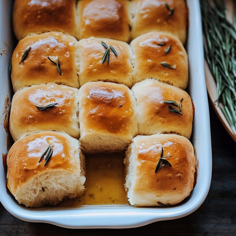 Rosemary Honey Butter Dinner Rolls Recipe