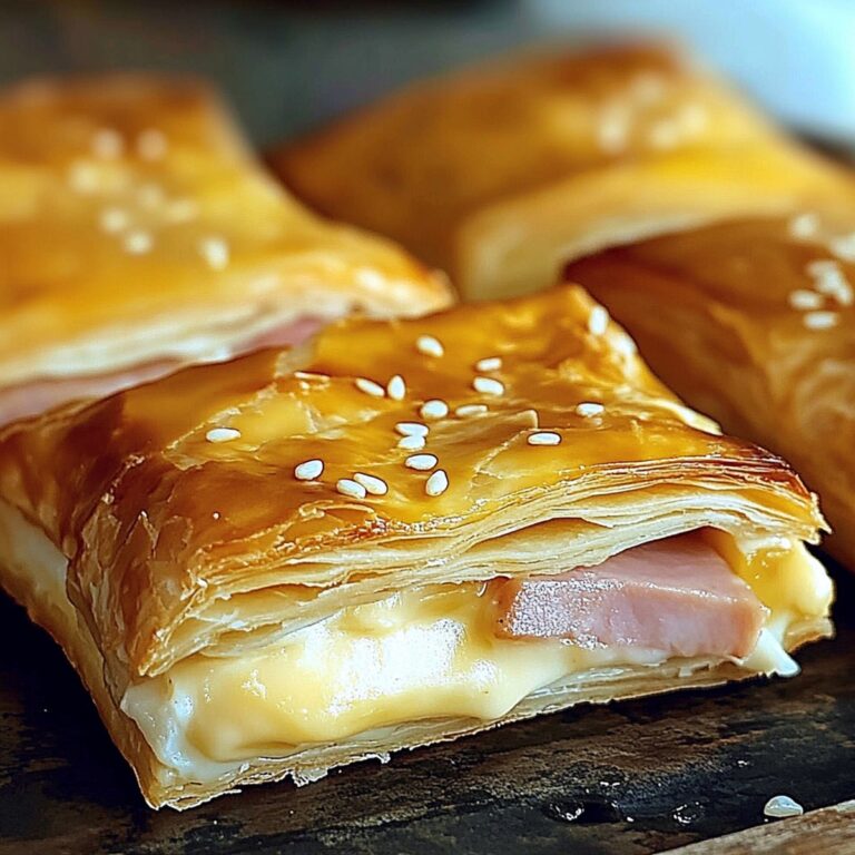 Flaky Cheese Ham Pastry Recipe