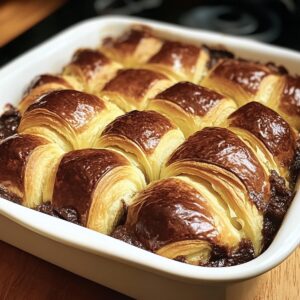 Indulgent Chocolate Croissant Breakfast Bake Recipe