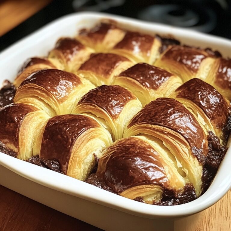 Indulgent Chocolate Croissant Breakfast Bake Recipe