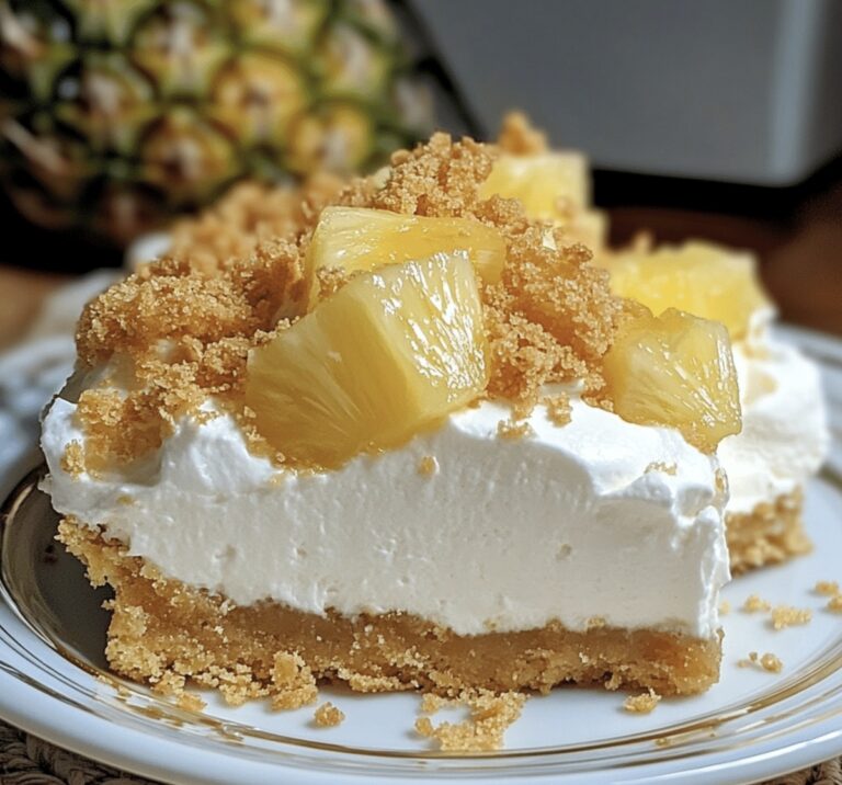 No-Bake Pineapple Heaven Cheesecake Dessert Recipe