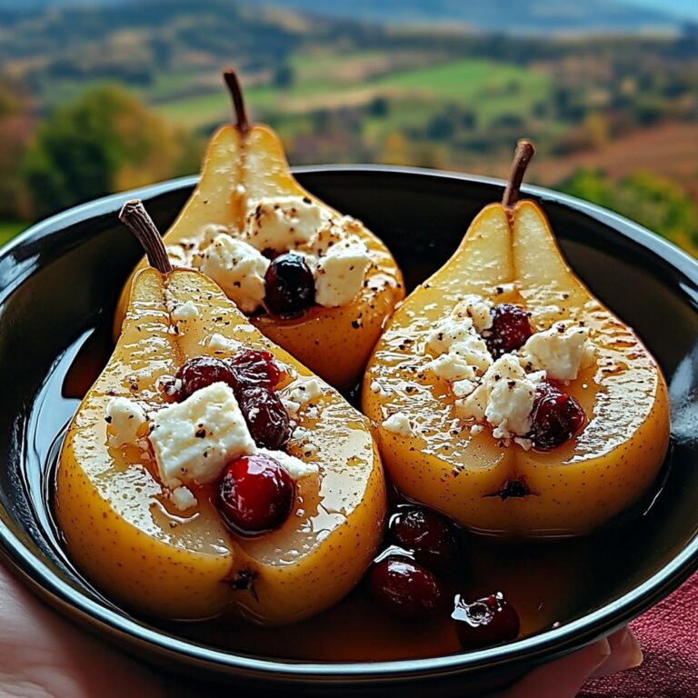 Baked Pears With Feta, Honey, And Cranberries Recipe
