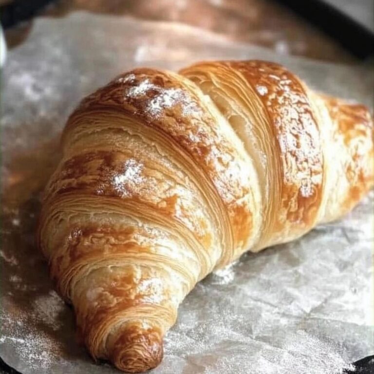 Golden Homemade Flaky Croissants Recipe