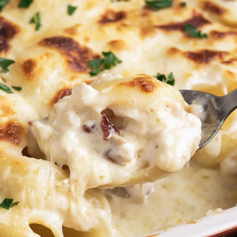 Dreamy Chicken Alfredo Stuffed Shells Recipe