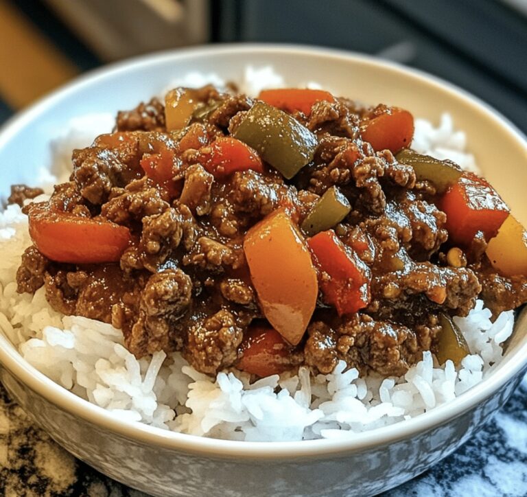 Beef And Pepper Rice Bowl Recipe