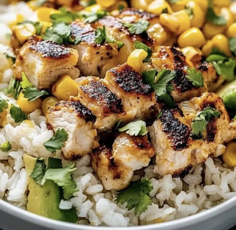 Smoky Street Corn Chicken Rice Bowl Recipe