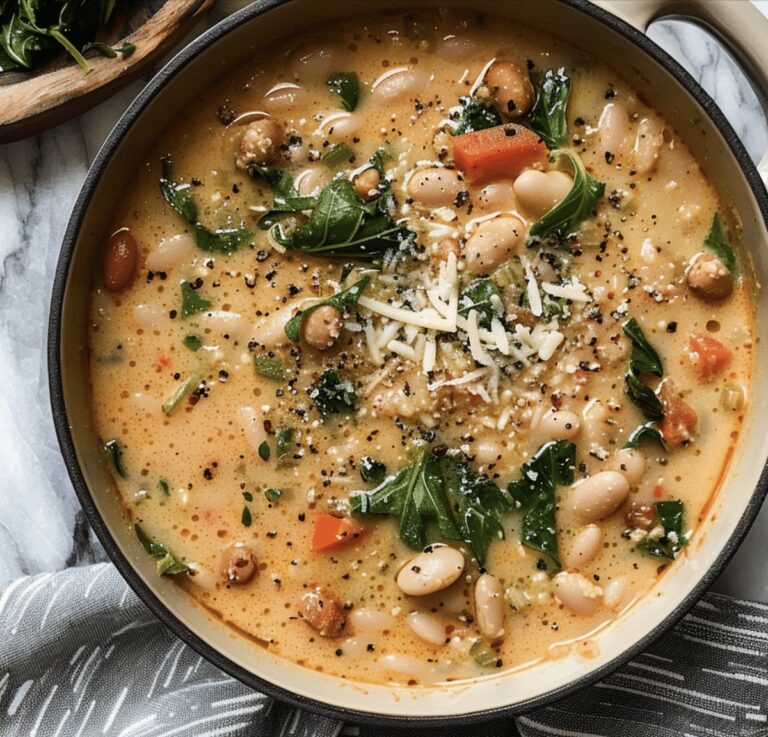 Hearty Tuscan White Bean Soup Recipe