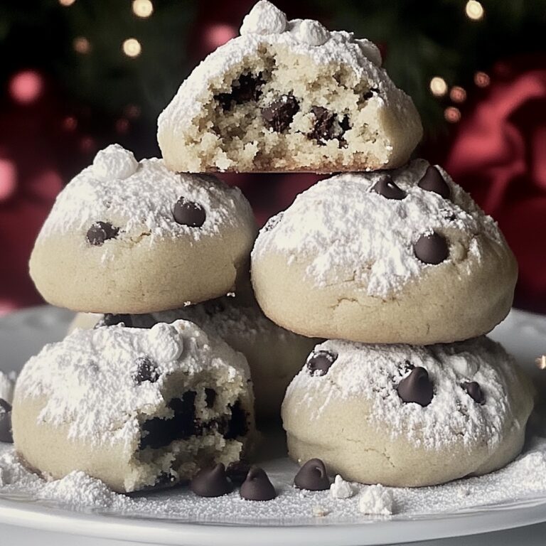 Peanut Butter Chocolate Chip Snowball Cookies Recipe