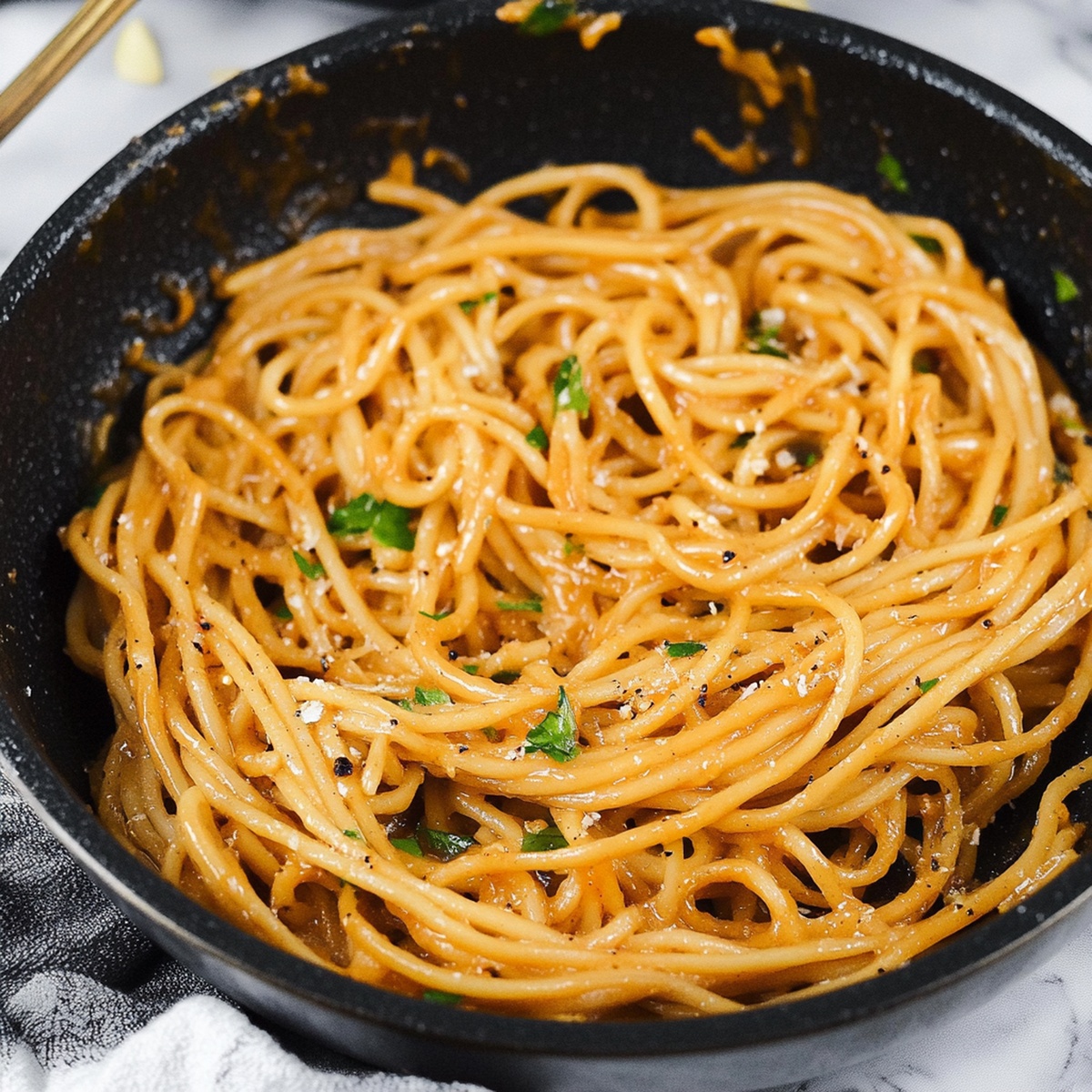 Silky Vegan Garlic Noodles Recipe