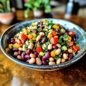 Vibrant Rainbow Bean Salad Recipe