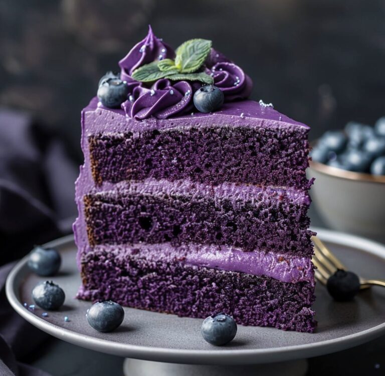 Elegant Purple Velvet Cake Recipe