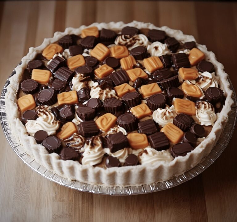 Indulgent Reeses Peanut Butter Cup Pie Recipe
